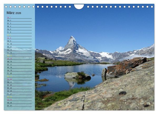 Produktbild: SeenSucht Entdecke Seen in der Schweiz Planer (Wandkalender 2026 DIN A4 quer), CALVENDO Monatskalender