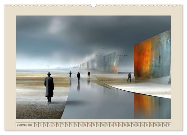 Produktbild: Die Logik des Unwirklichen (Wandkalender 2026 DIN A2 quer), CALVENDO Monatskalender