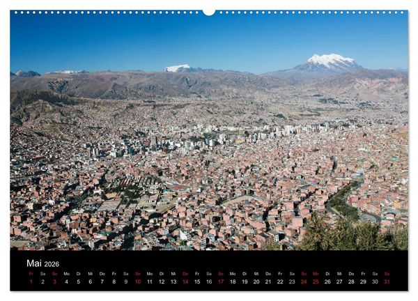 Produktbild: Bolivien (Wandkalender 2026 DIN A2 quer), CALVENDO Monatskalender