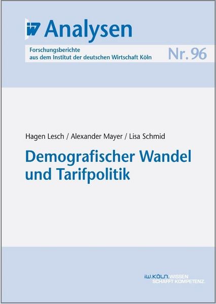 Produktbild: Demografischer Wandel und Tarifpolitik