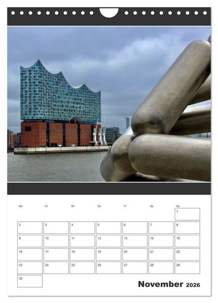 Produktbild: Wahrzeichen Elphi (Wandkalender 2026 DIN A4 hoch), CALVENDO Monatskalender