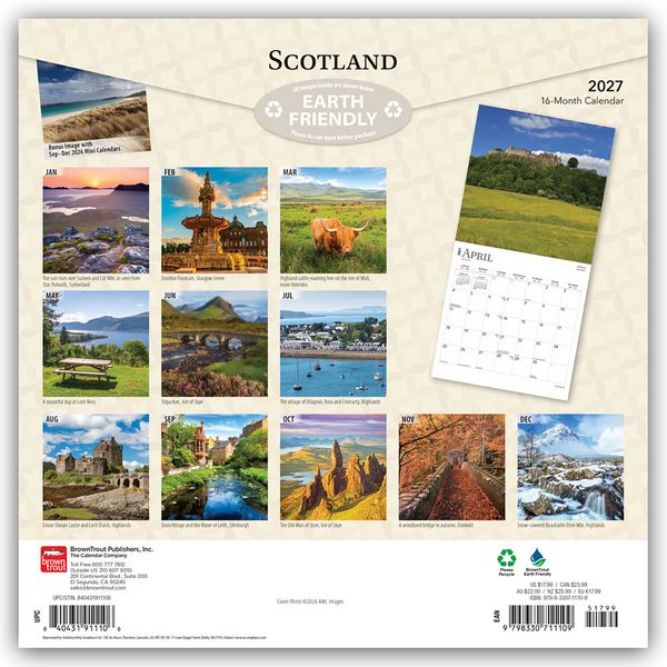 Produktbild: Scotland &ndash; Schottland 2027 &ndash; 16-Monatskalender