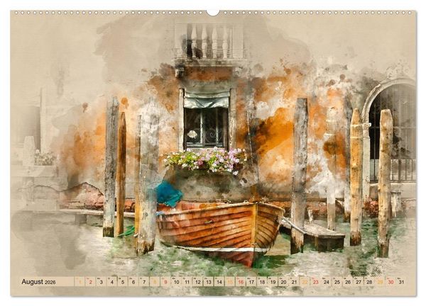 Produktbild: Venedig - ganz intim (Wandkalender 2026 DIN A2 quer), CALVENDO Monatskalender