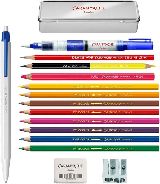 Produktbild: Caran d'Ache Buntstifte Multi-Products-Set, 15er Set Metalbox