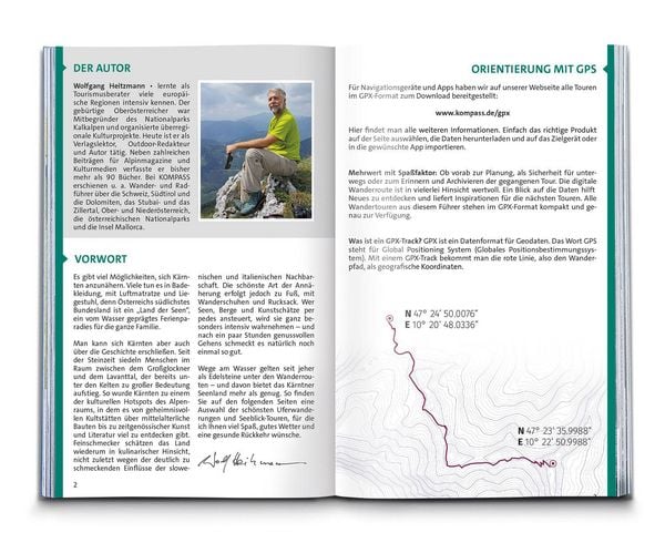 Produktbild: KOMPASS Wanderf&uuml;hrer K&auml;rntner Seen, 55 Touren mit Extra-Tourenkarte