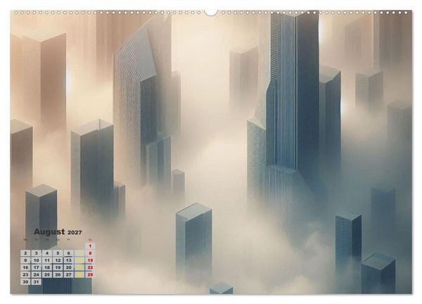 Produktbild: Digitale Landschaften &ndash; Atmosph&auml;ren der Zukunft (hochwertiger Premium Wandkalender 2027 DIN A2 quer), Kunstdruck in Hochglanz
