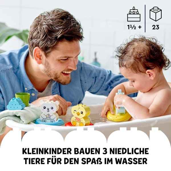 LEGO DUPLO Badewannenspaß: Schwimmender Tierzug - Lernspielzeug