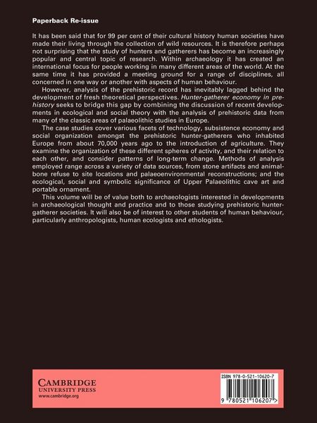 Produktbild: Hunter-Gatherer Economy in Prehistory