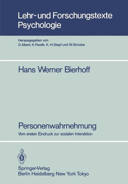 Produktbild: Personenwahrnehmung
