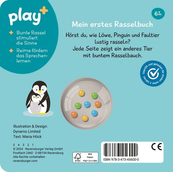 Produktbild: Play+ Schütteln, rasseln, spielen Erste Tiere - ab 6 Monate