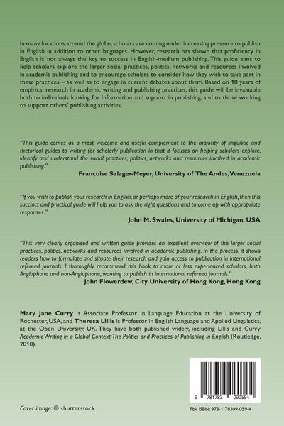 Produktbild: A Scholar's Guide to Getting Published in English