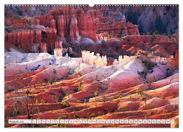 Produktbild: Bryce Canyon, Sunrise and Sunset points (High Quality Premium Wall Calendar 2026 DIN A2 landscape),CALVENDO 12 Month Wall Calendar