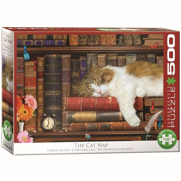 Eurographics 6500-5545 - Katzennickerchen, Puzzle, 500 Teile