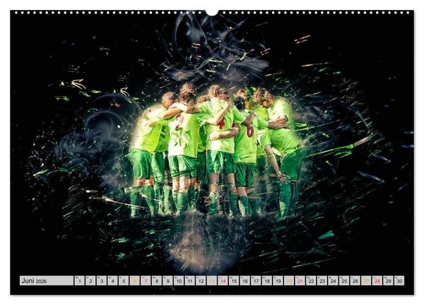 Produktbild: Fu&szlig;ball - extrem (hochwertiger Premium Wandkalender 2026 DIN A2 quer), Kunstdruck in Hochglanz