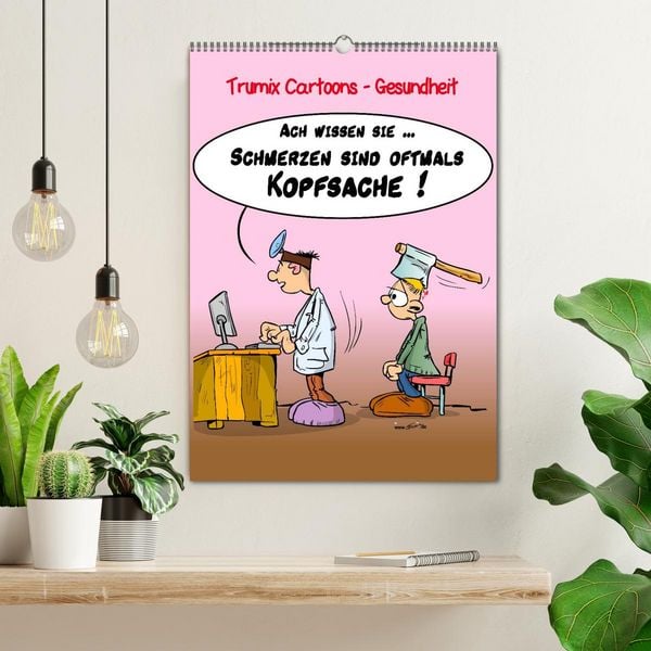 Produktbild: Trumix Cartoons - Gesundheit (Wandkalender 2026 DIN A2 hoch), CALVENDO Monatskalender