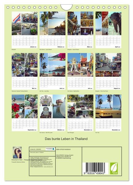 Produktbild: Das bunte Leben in Thailand (Wandkalender 2026 DIN A4 hoch), CALVENDO Monatskalender