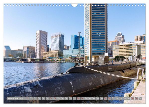 Produktbild: Baltimore. Maritimer Charme an der Ostk&uuml;ste der USA (Wandkalender 2026 DIN A3 quer), CALVENDO Monatskalender