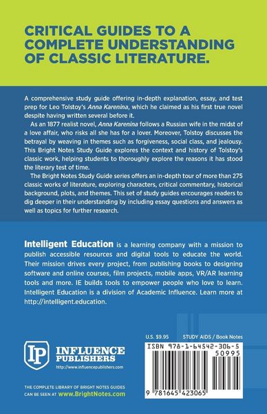 Produktbild: Study Guide to Anna Karenina by Leo Tolstoy