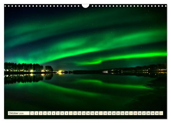 Produktbild: Sternenhimmel im magischen Licht - Polarlicht und Milchstra&szlig;e (Wandkalender 2026 DIN A3 quer), CALVENDO Monatskalender