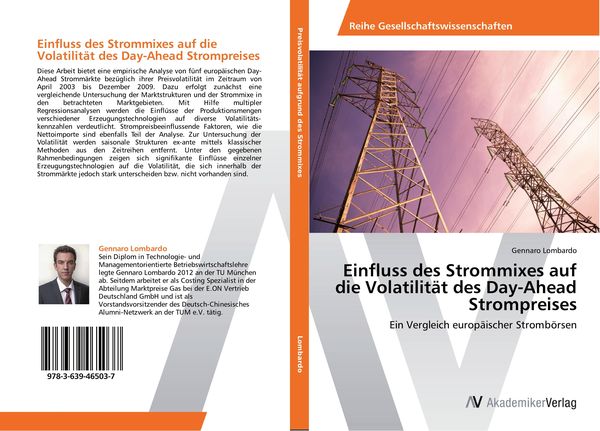 Produktbild: Einfluss des Strommixes auf die Volatilit&auml;t des Day-Ahead Strompreises