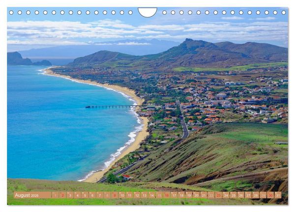 Produktbild: Porto Santo Trauminsel im Atlantik (Wandkalender 2026 DIN A4 quer), CALVENDO Monatskalender