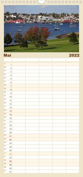 Produktbild: Familienplaner Kanadas Osten (Wandkalender 2022 , 21 cm x 45 cm, hoch)