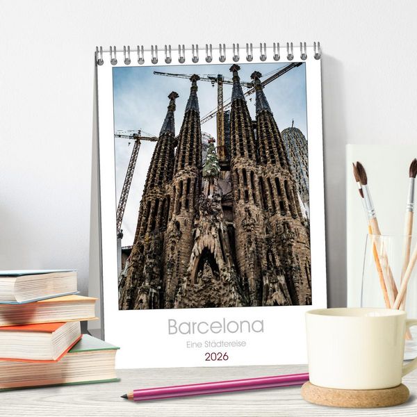 Produktbild: Barcelona - Eine St&auml;dtereise (Tischkalender 2026 DIN A5 hoch), CALVENDO Monatskalender