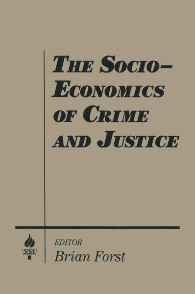Produktbild: The Socio-economics of Crime and Justice