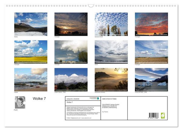 Produktbild: Wolke 7 (Wandkalender 2026 DIN A2 quer), CALVENDO Monatskalender