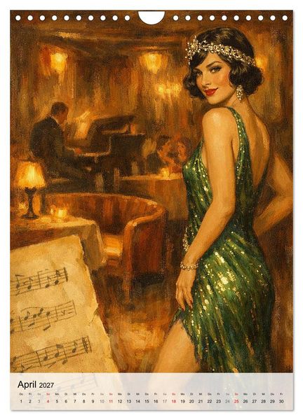 Produktbild: Jazz & Glamour Weltreise (Wandkalender 2027 DIN A4 hoch), CALVENDO Monatskalender