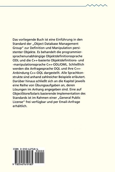 Produktbild: Objektorientierte Datenbanken