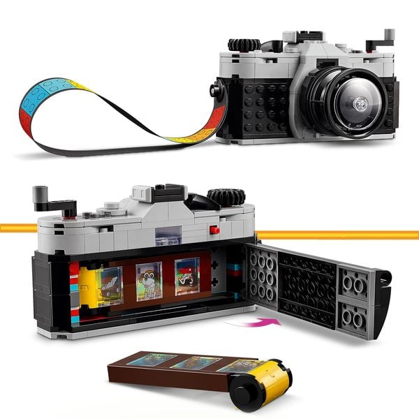 LEGO Creator 3in1 31147 Retro Kamera Spielzeug mit 3 Modellen, Deko
