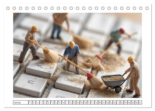 Produktbild: Kleine Helden &ndash; Gro&szlig;es Handwerk (Tischkalender 2026 DIN A5 quer), CALVENDO Monatskalender