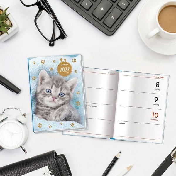 Produktbild: TR&Ouml;TSCH - Taschenkalender A7 Katze 2027