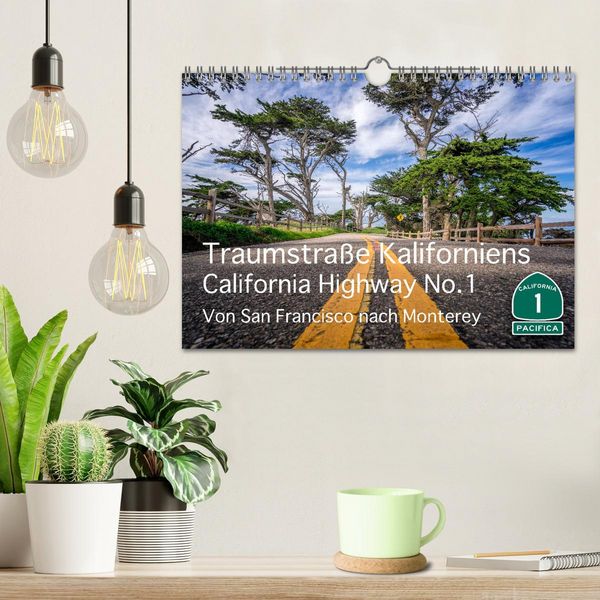 Produktbild: Traumstra&szlig;e Kaliforniens - California Highway No.1 (Wandkalender 2026 DIN A4 quer), CALVENDO Monatskalender