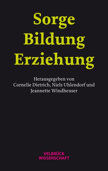 Produktbild: Sorge &ndash; Bildung &ndash; Erziehung