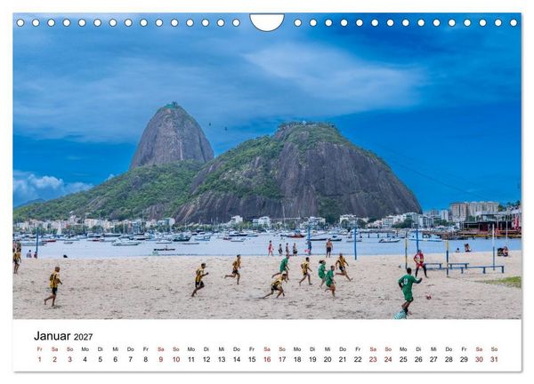 Produktbild: Rio de Janeiro - Kontraste. Farben. Licht (Wandkalender 2027 DIN A4 quer), CALVENDO Monatskalender