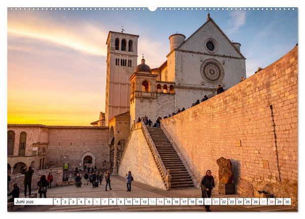 Produktbild: Assisi - Mittelalterliches Herz Italiens (Wandkalender 2026 DIN A2 quer), CALVENDO Monatskalender