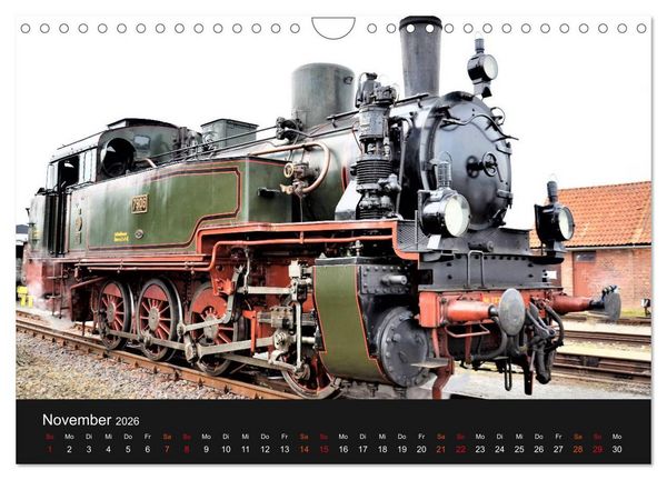 Produktbild: Dampflok-Nostalgie - 2026 schwergewichtige Lokomotiven (Wandkalender 2026 DIN A4 quer), CALVENDO Monatskalender