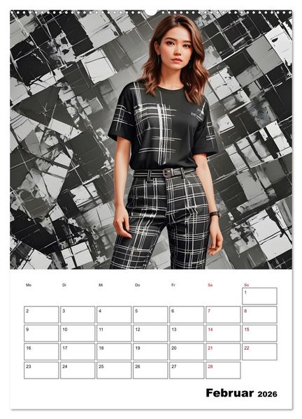 Produktbild: Schachspiel der Mode (Wandkalender 2026 DIN A2 hoch), CALVENDO Monatskalender