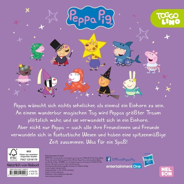 Produktbild: Peppa Wutz Bilderbuch: Peppa als Einhorn