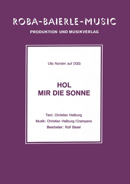 Produktbild: Hol mir die Sonne