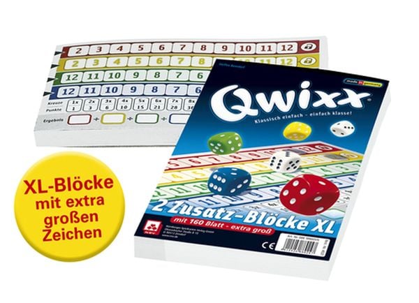 Produktbild: Qwixx XL - Ersatzbl&ouml;cke (2er)