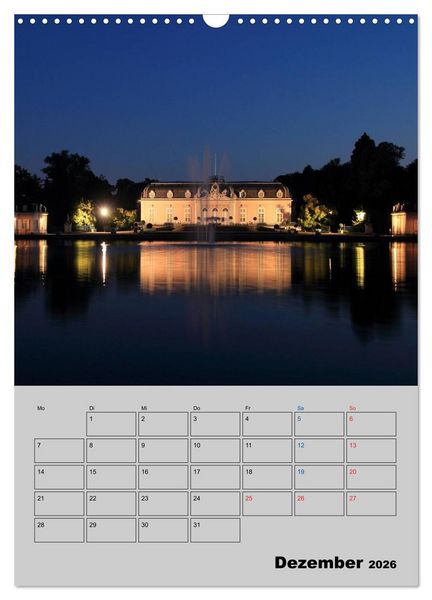 Produktbild: D&uuml;sseldorfer Burgen und Schl&ouml;sser (Wandkalender 2026 DIN A3 hoch), CALVENDO Monatskalender