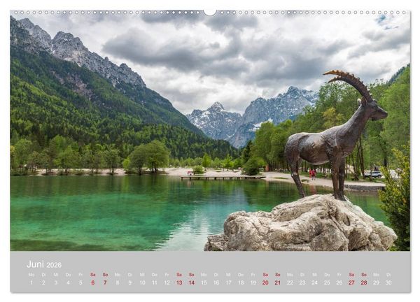 Produktbild: Die Julischen Alpen (hochwertiger Premium Wandkalender 2026 DIN A2 quer), Kunstdruck in Hochglanz