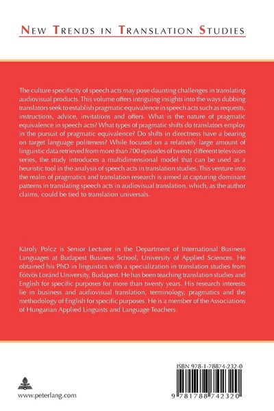 Produktbild: Speech Acts, Directness and Politeness in Dubbing