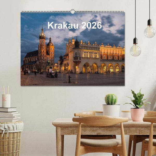 Produktbild: Krakau - die sch&ouml;nste Stadt Polens (Wandkalender 2026 DIN A2 quer), CALVENDO Monatskalender