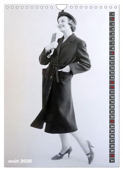 Produktbild: Deux mannequins des ann&eacute;es 1950 - Les jumelles Thea et Helga (Calendrier mural 2026 DIN A4 horizontal), CALVENDO calendrier mensuel