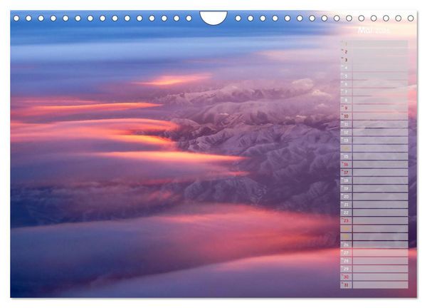 Produktbild: Colours of Flight - Stimmungen &uuml;ber den Wolken (Wandkalender 2026 DIN A4 quer), CALVENDO Monatskalender