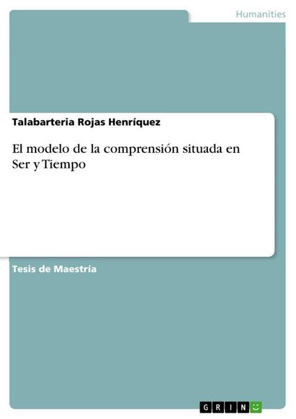 Produktbild: El modelo de la comprensi&oacute;n situada en Ser y Tiempo
